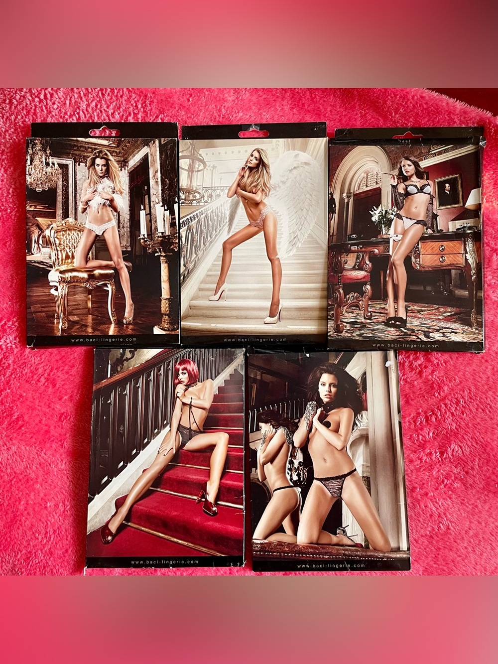 BACI 5 Pair NWT Panties Thongs Medium